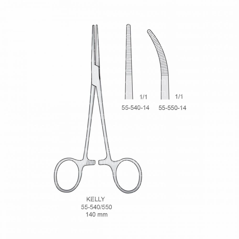 Kelly Hemostatic Forceps