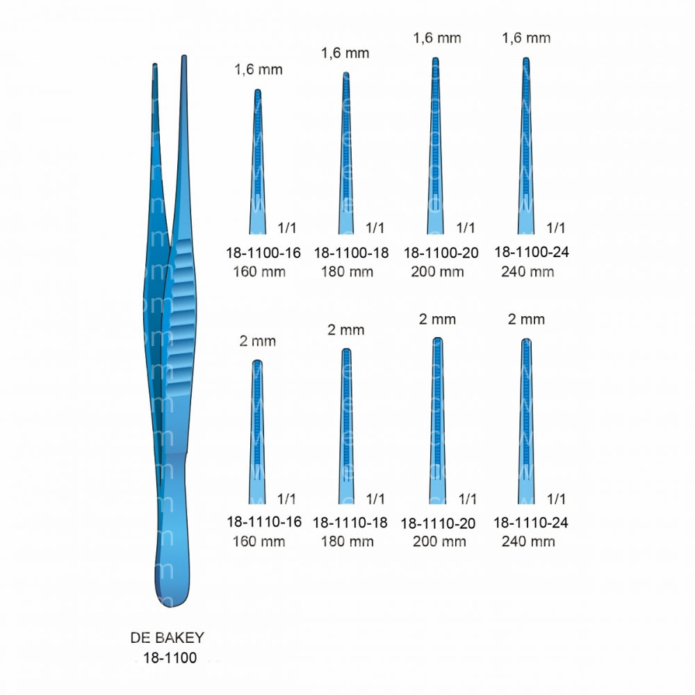 De Bakey Tissue Forceps