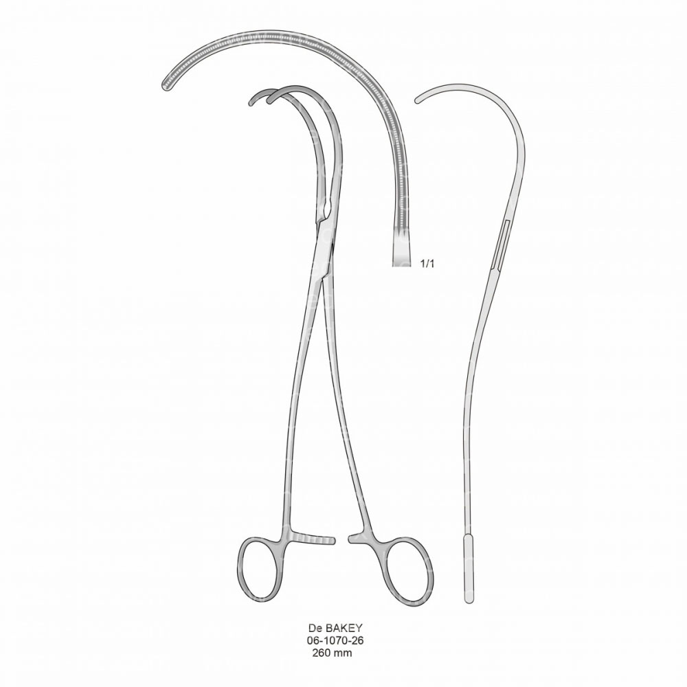 De Bakey Atraumatic Vessel Clamps