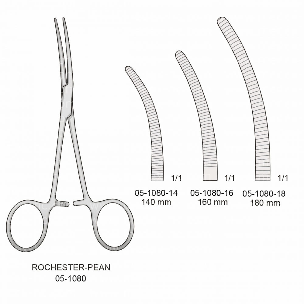 Rochester-Pean Hemostatic Forceps