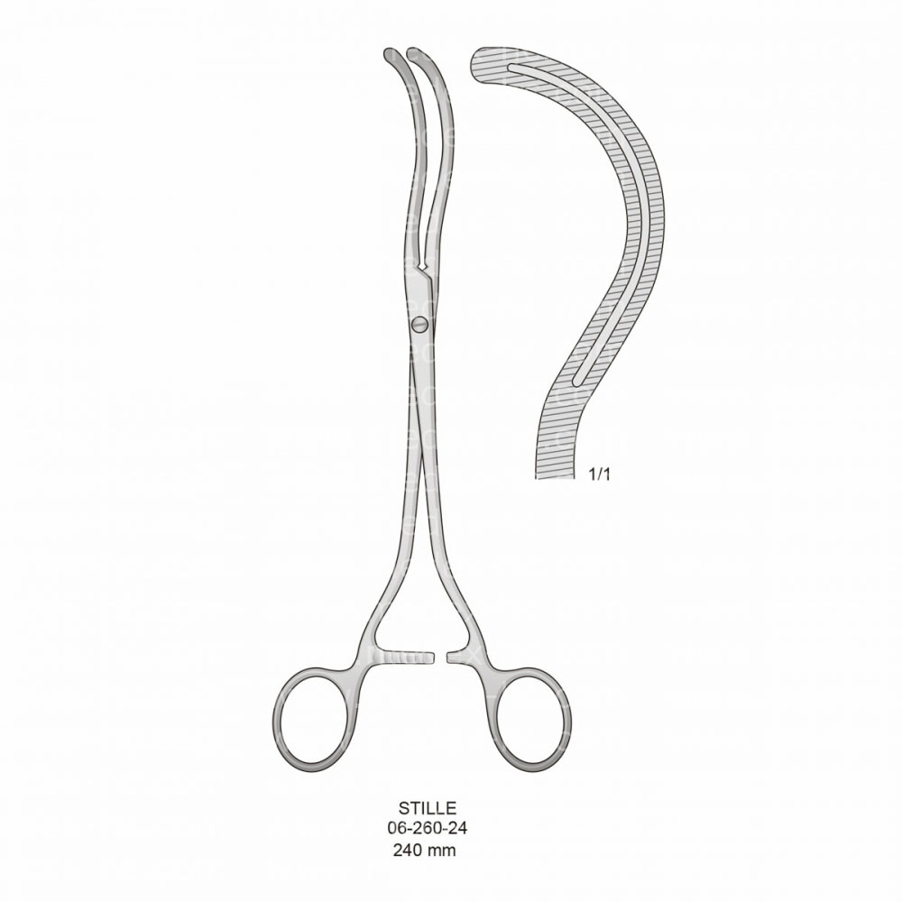 Stille Kidney Pedicle Clamps Forceps