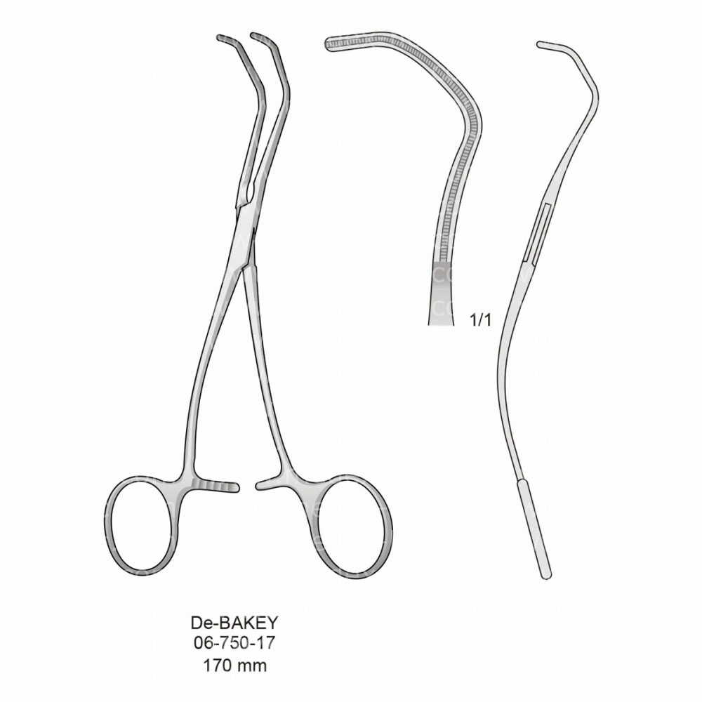 De Bakey Atraumatic Vessel Clamps