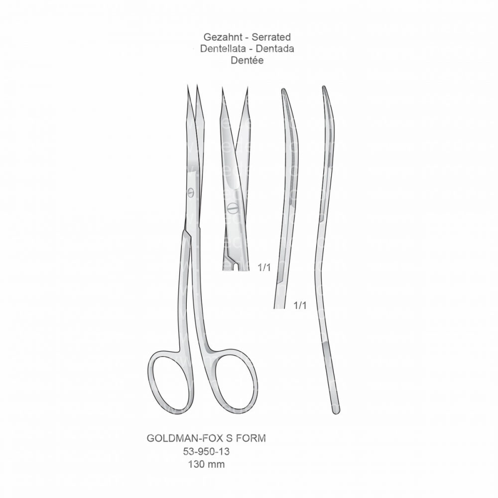 Goldman-Fox S Form Scissors