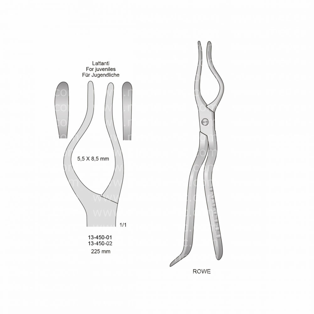 Rowe Bone Holding Forceps