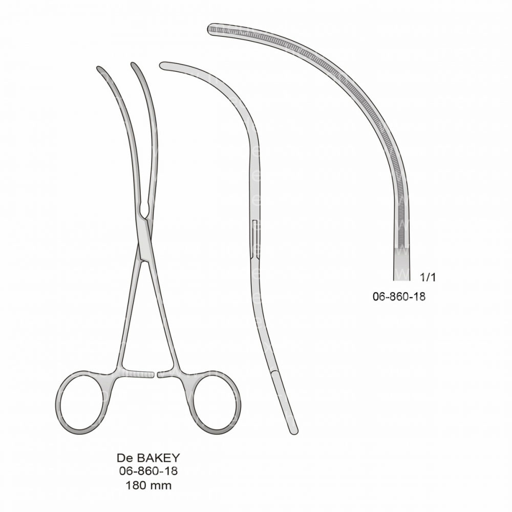 De Bakey Atraumatic Vessel Clamps