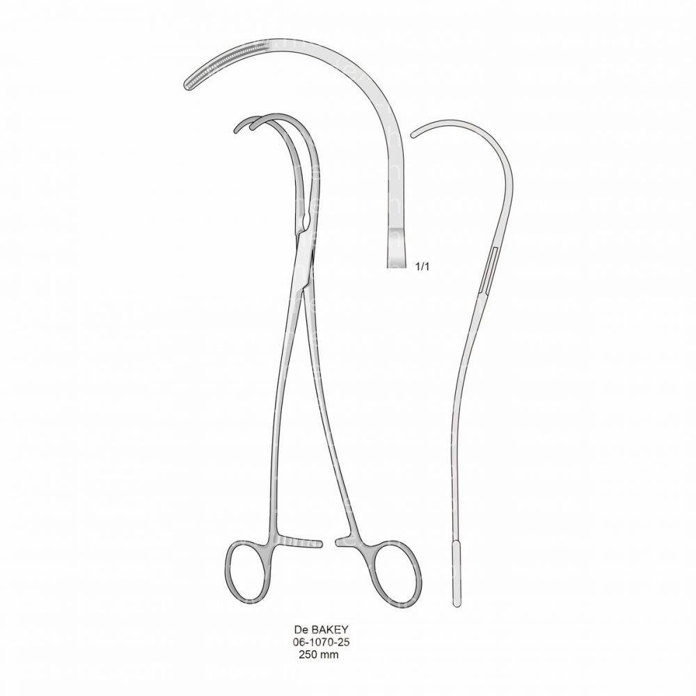 De Bakey Atraumatic Vessel Clamps