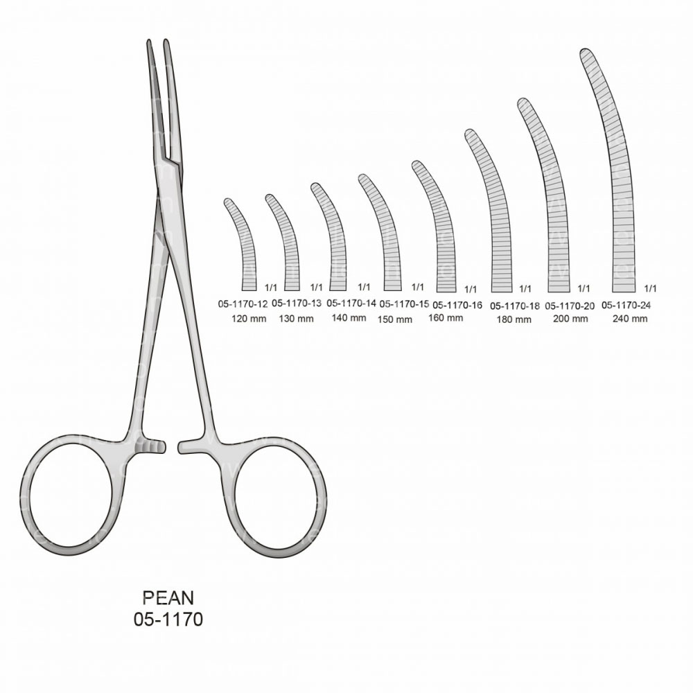 Pean Hemostatic Forceps