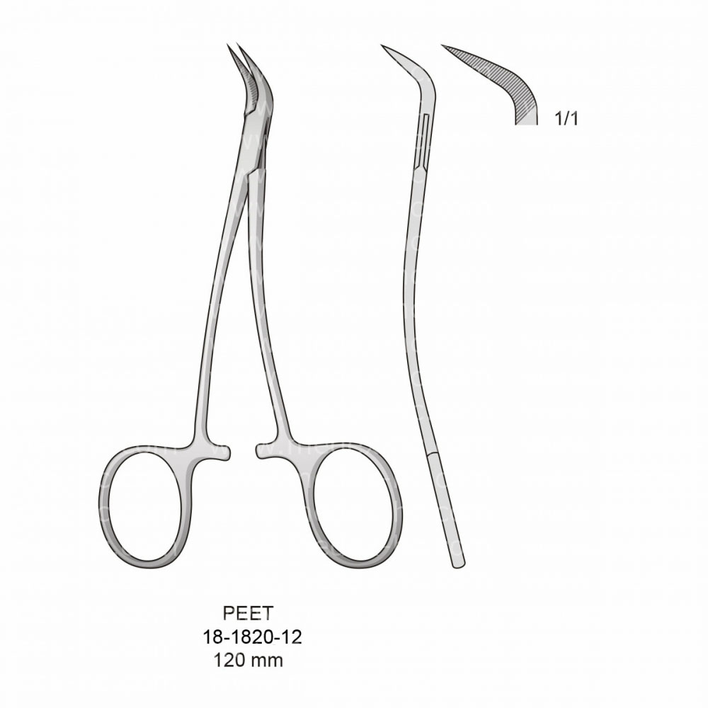 Peet Hemostatic Forceps