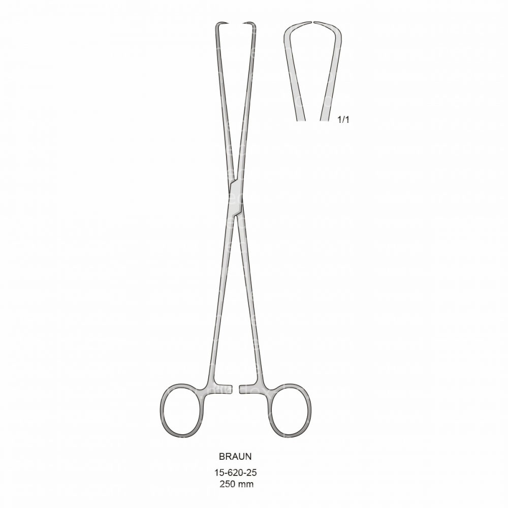 Braun Uterine Tenaculum Forceps