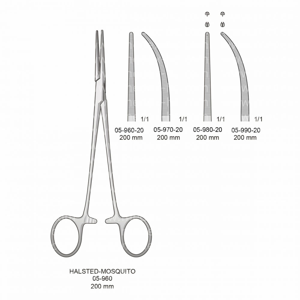 Halsted-Mosquito Hemostatic Forceps