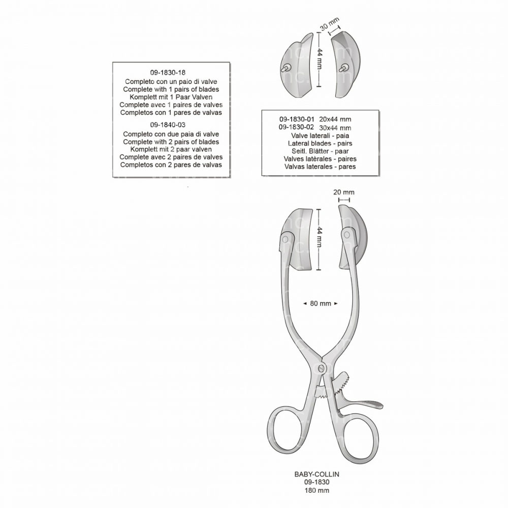 Baby-Collin Abdominal Retractor