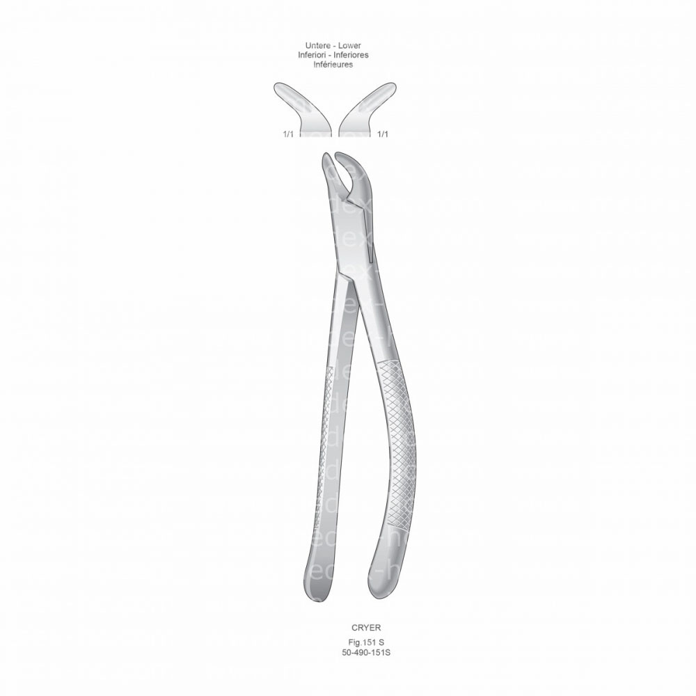 Cryer Extracting Forceps, American Pattern