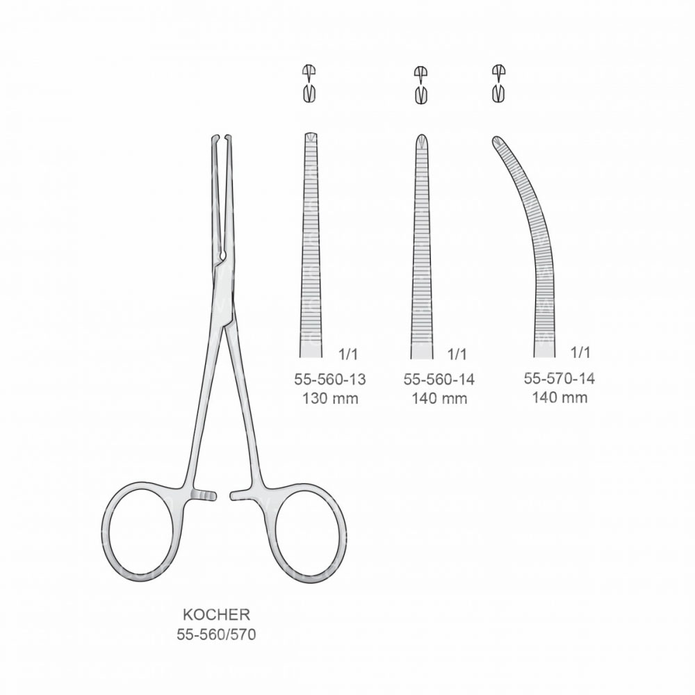 Kocher Hemostatic Forceps