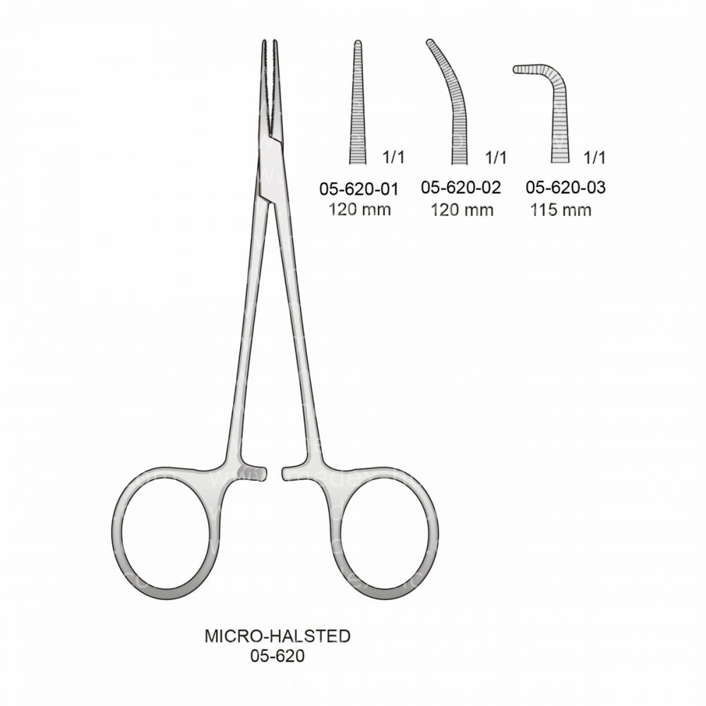 Micro-Halsted Fine Artery Forceps