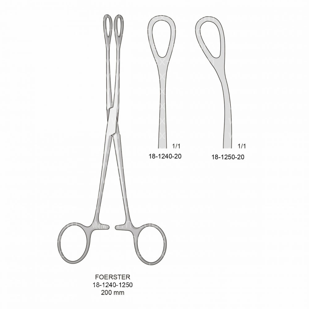 Foerster Sponge and Dressing Forceps