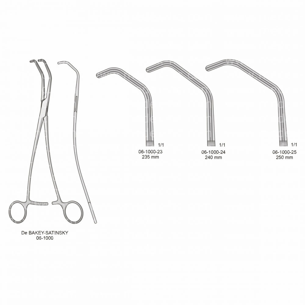 De Bakey-Satinsky Atraumatic Vessel Clamps