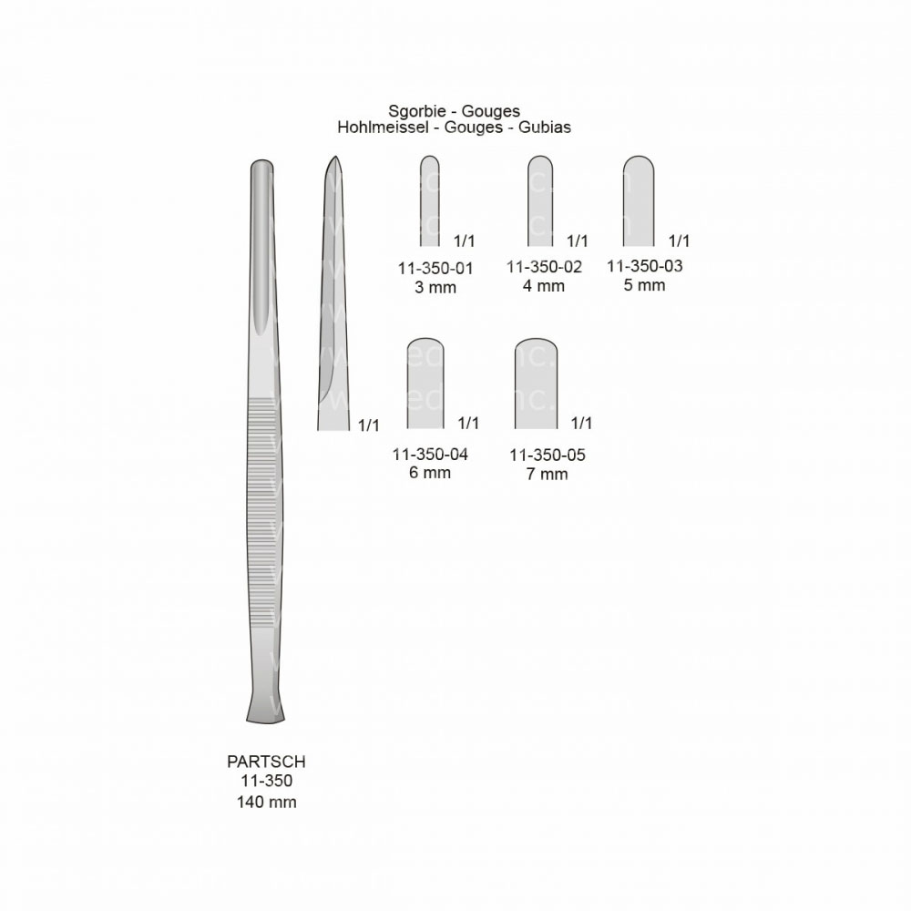 Partsch Osteotomes - Gouges