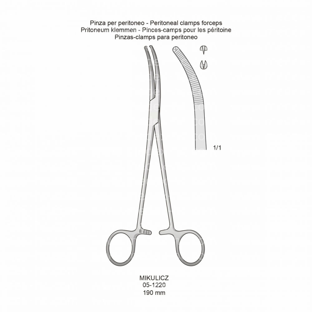 Mikulicz Hemostatic Forceps