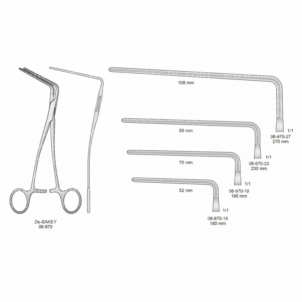 De Bakey Atraumatic Vessel Clamps