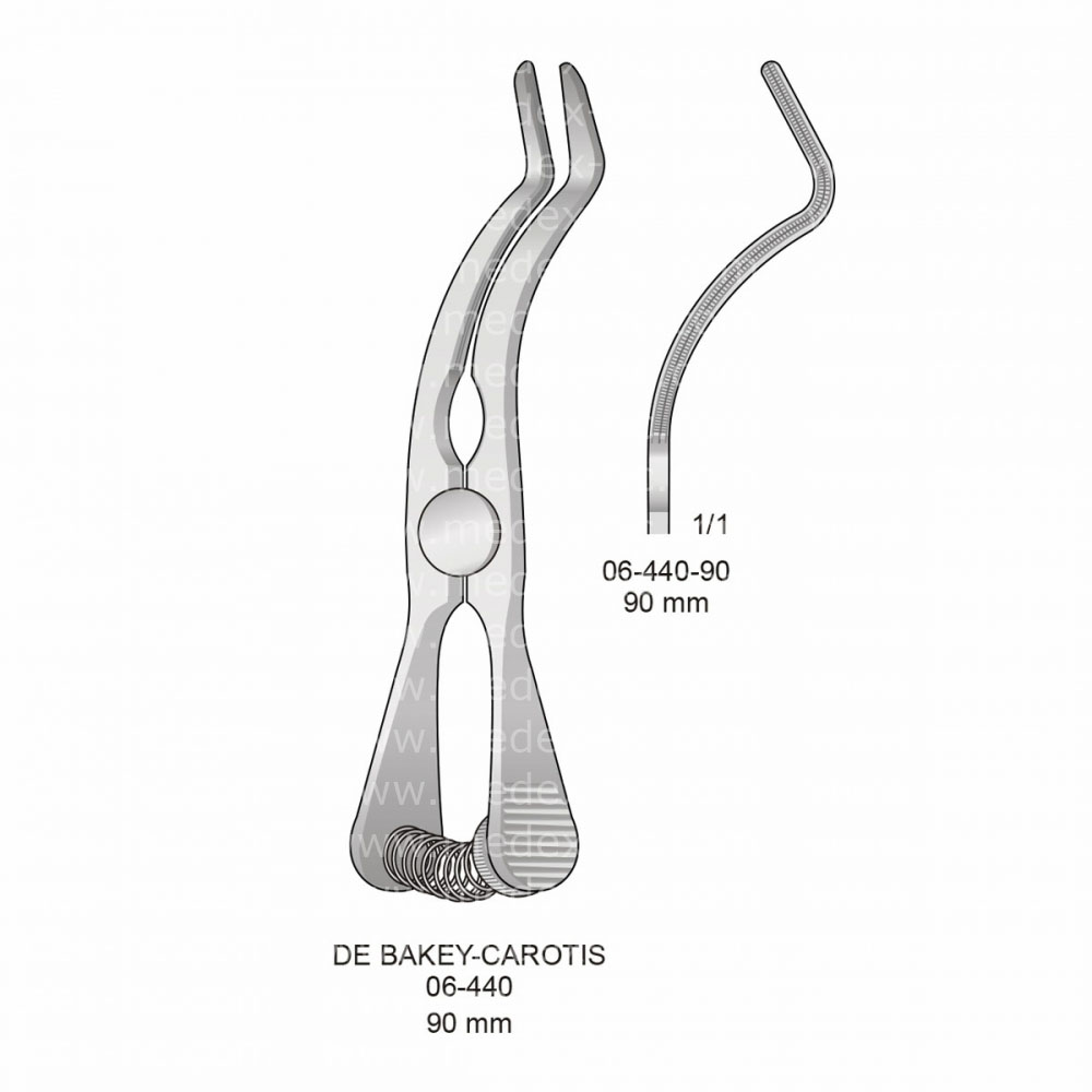 De Bakey-Carotis Atrauma Bulldog Clamps