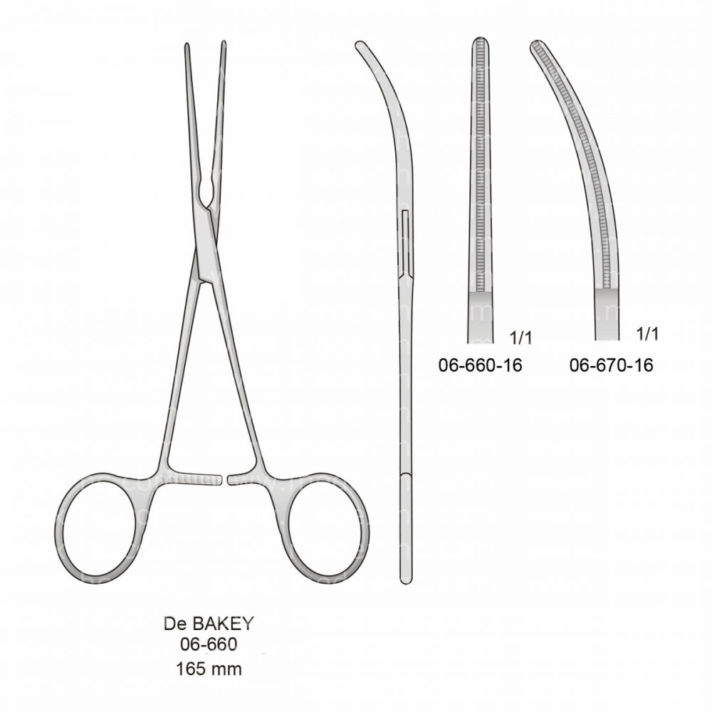 De Bakey Atraumatic Vessel Clamps