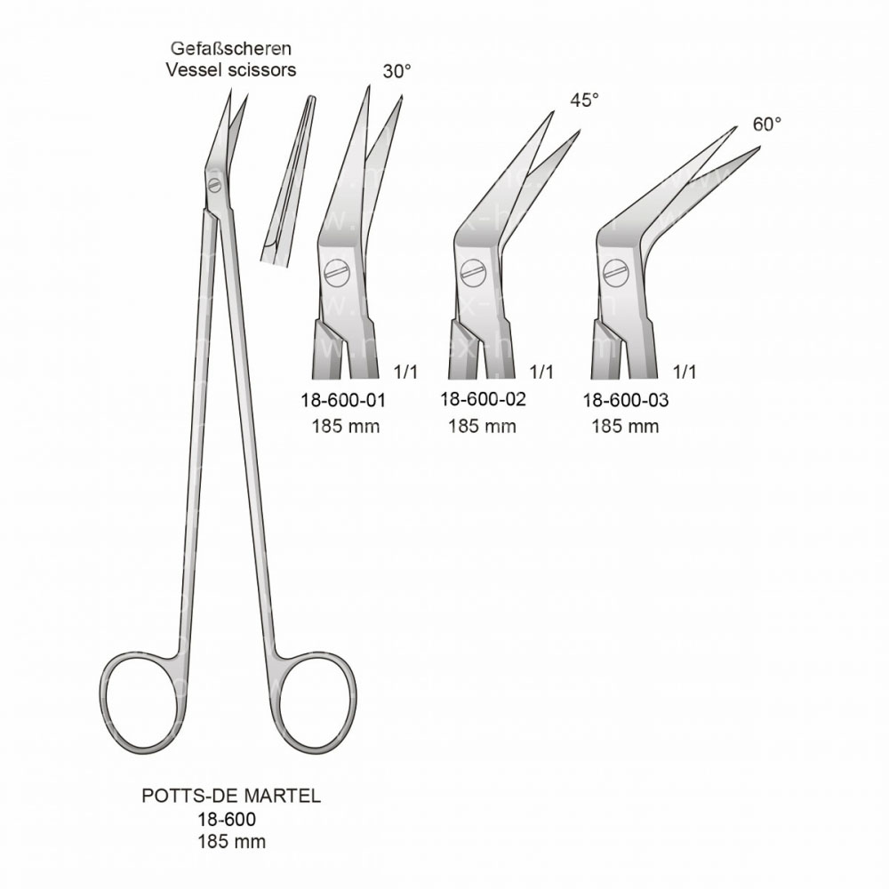 Potts-De Martel operating Scissors