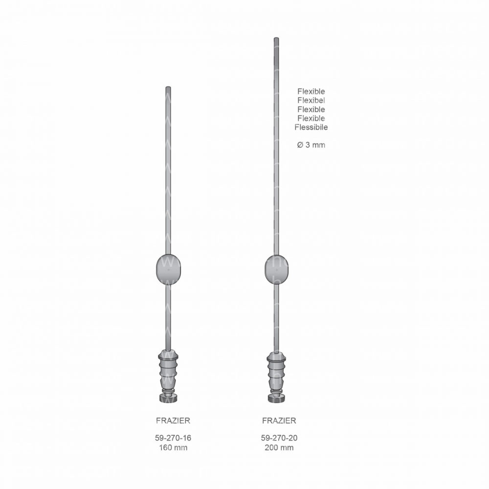 Frazier Suction Tubes