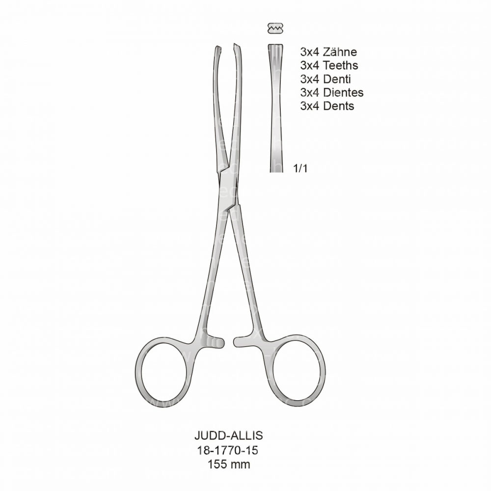 Judd-Allis Hemostatic Forceps