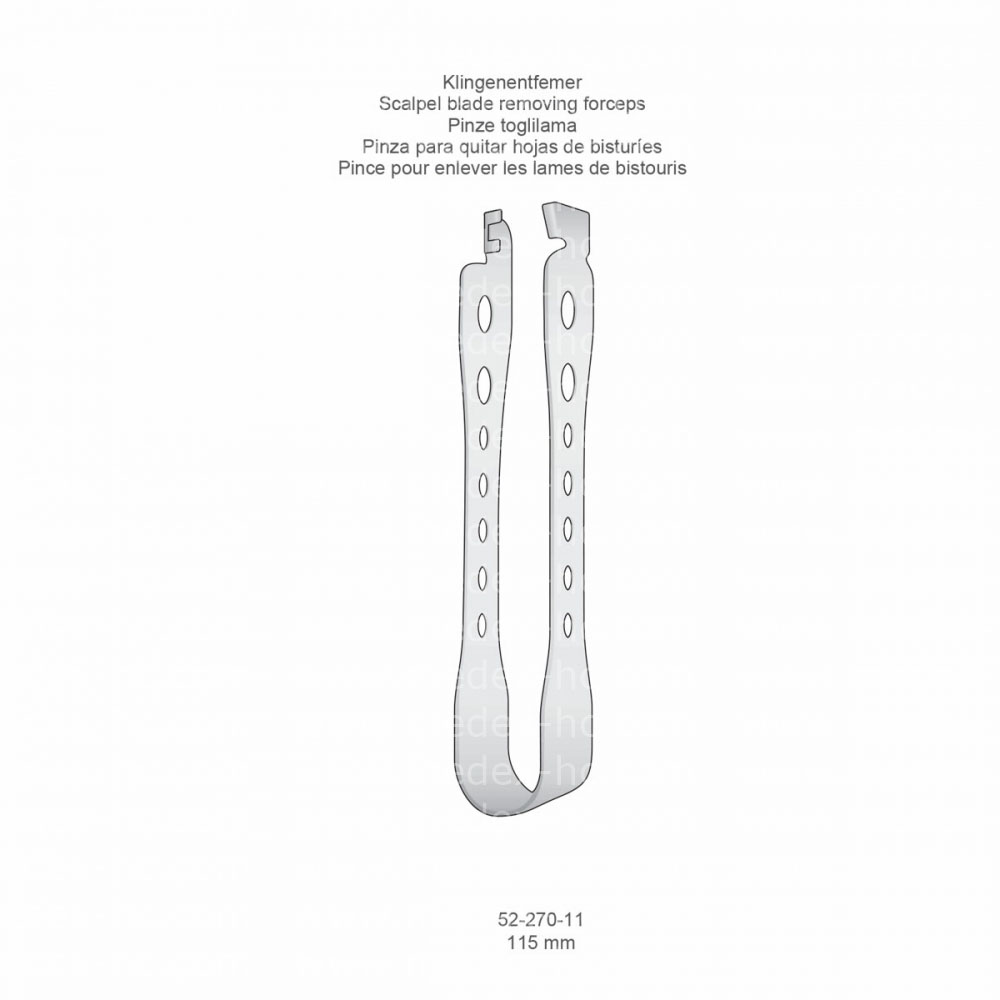 Scalpel blade removing forceps Scalpel Handles