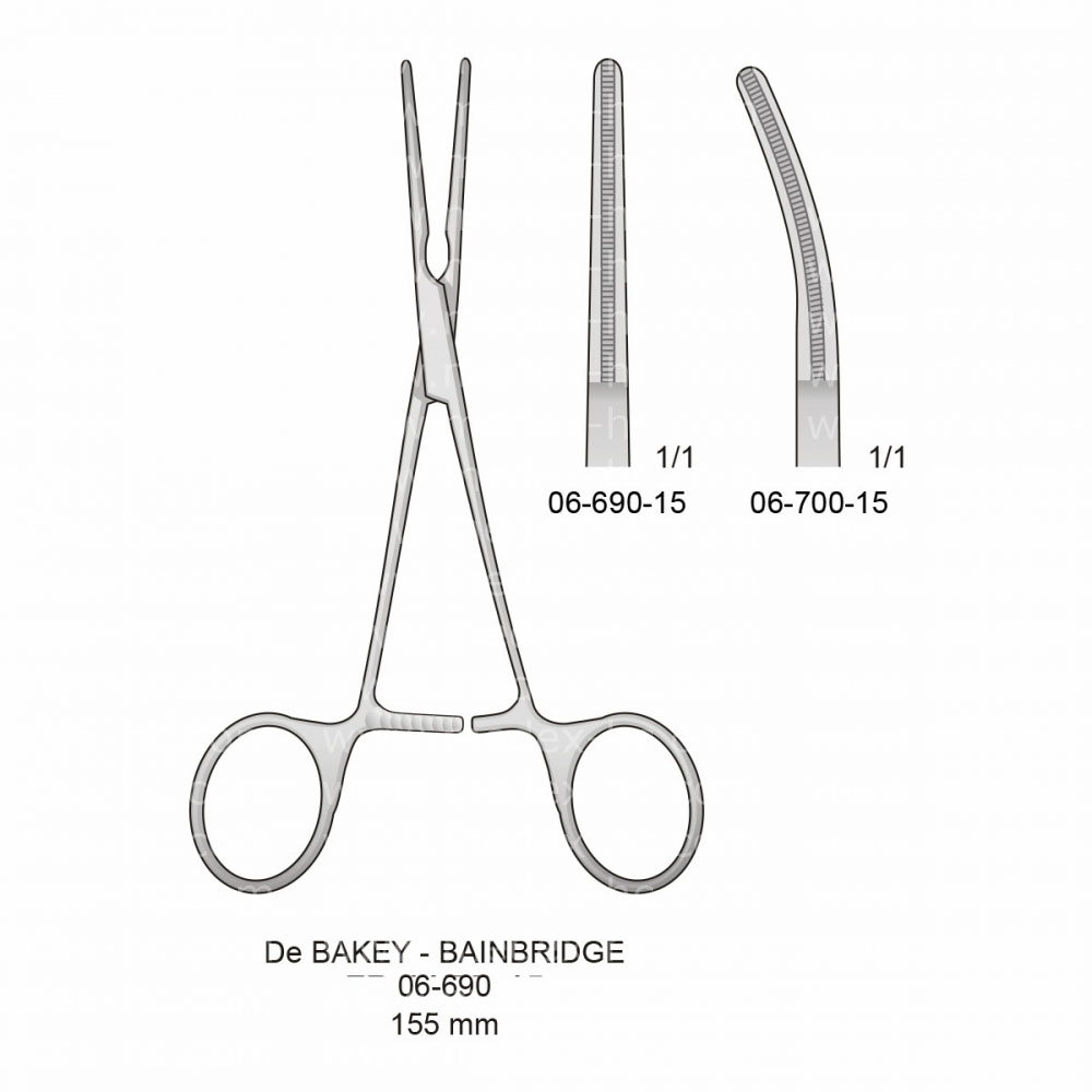 De Bakey - Bainbridge Atraumatic Vessel Clamps