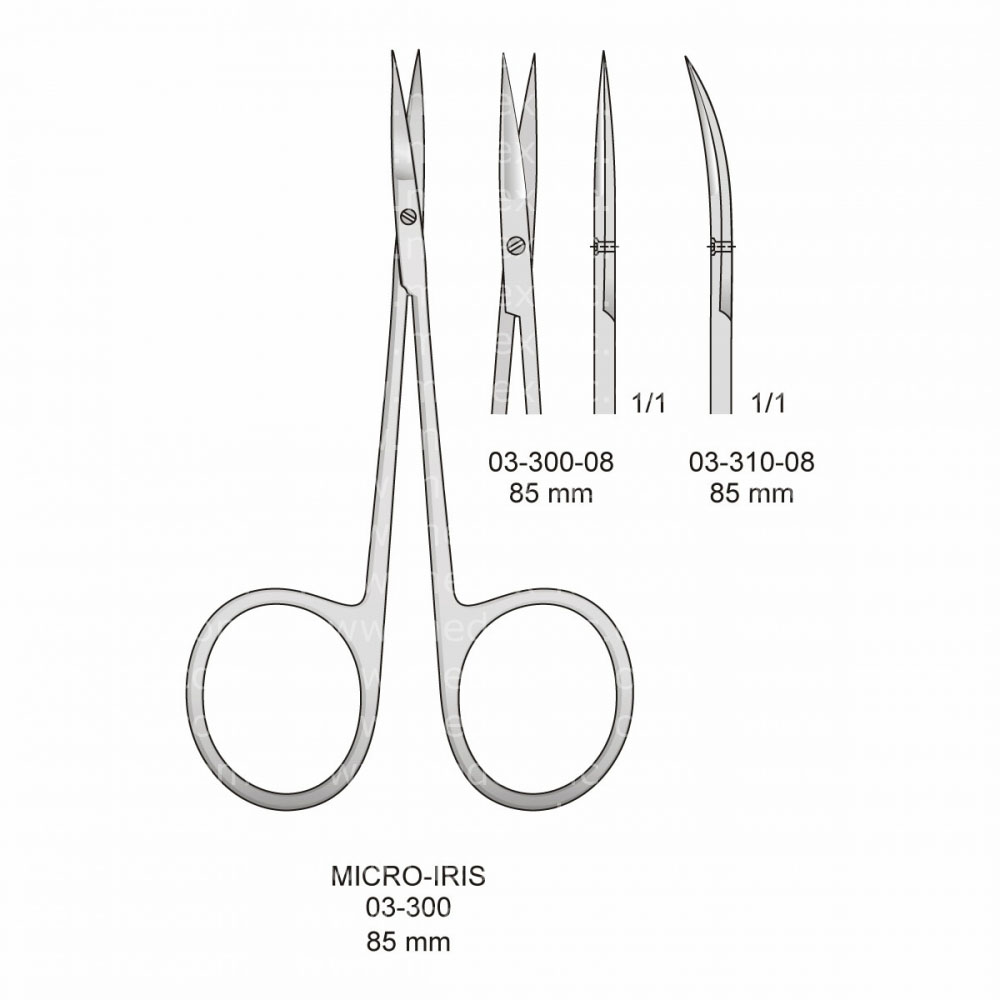 Micro-Iris Micro Scissors bayonet-shared