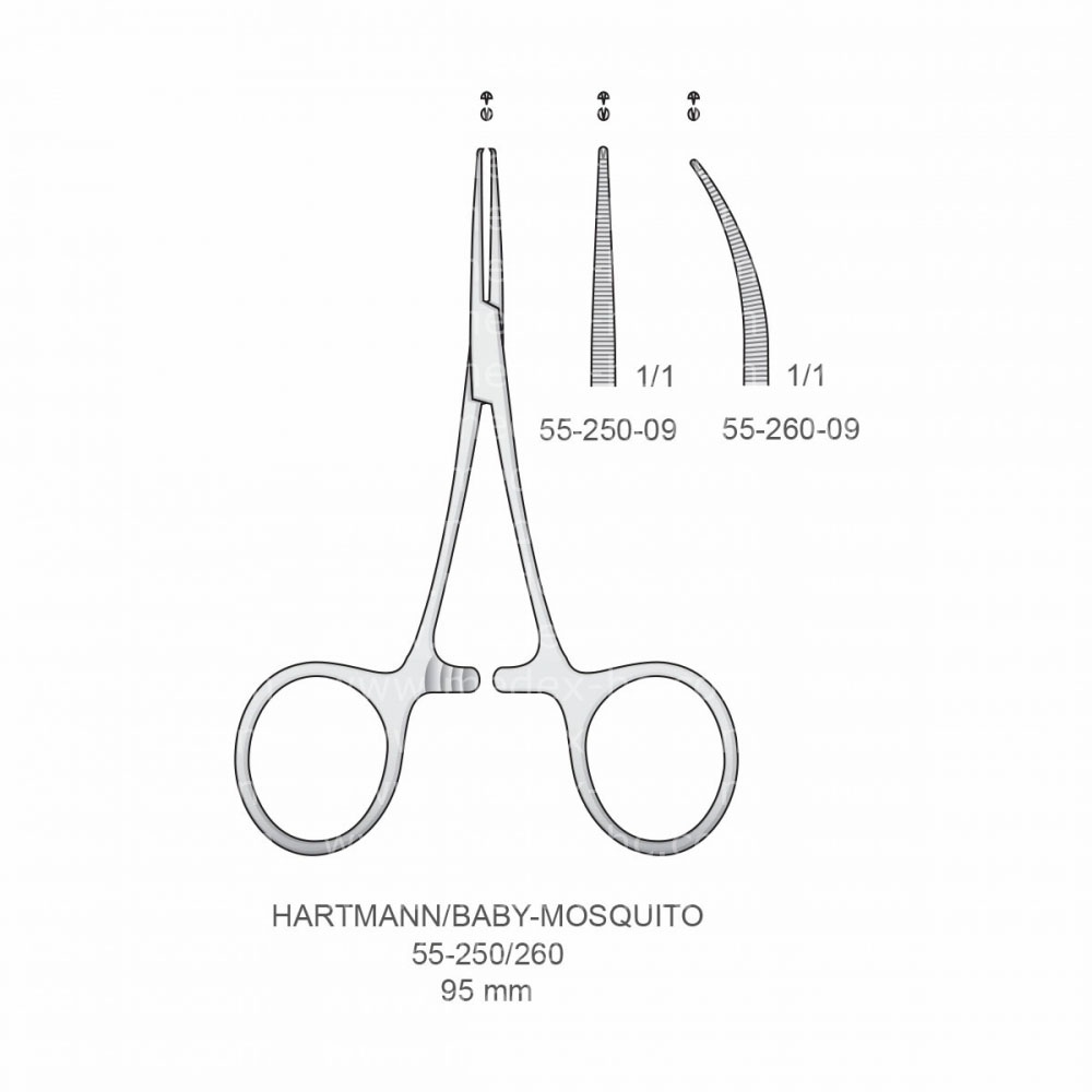 Hartmann/Baby-Mosquito Hemostatic Forceps