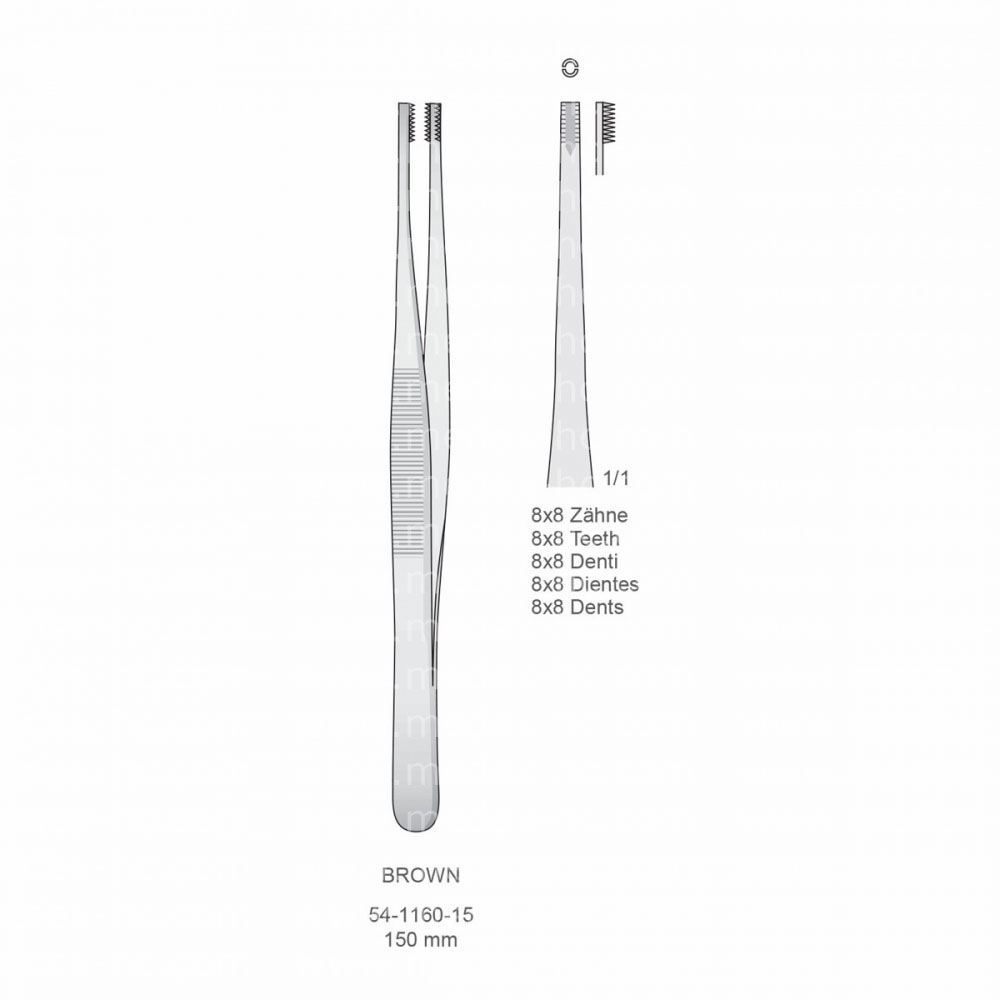 Brown Tissue Forceps