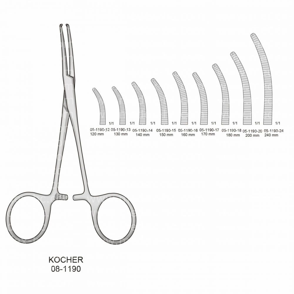 Kocher Hemostatic Forceps