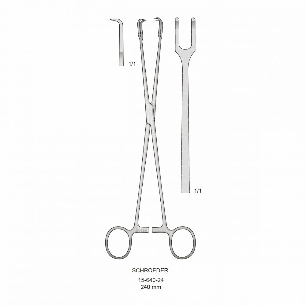 Schroeder Uterine Tenaculum Forceps