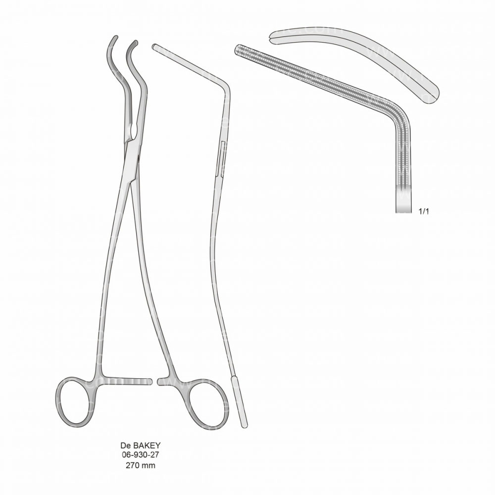 De Bakey Atraumatic Vessel Clamps