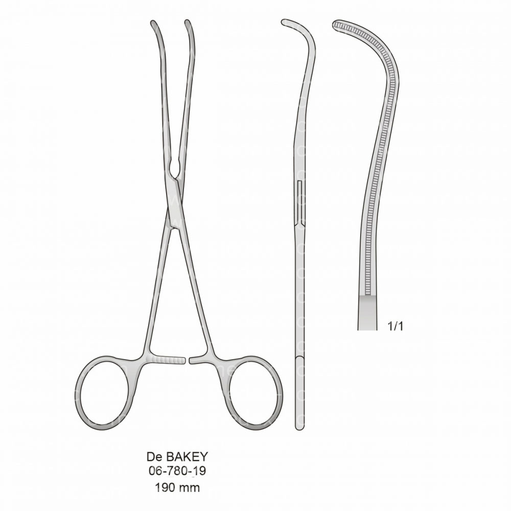 De Bakey Atraumatic Vessel Clamps