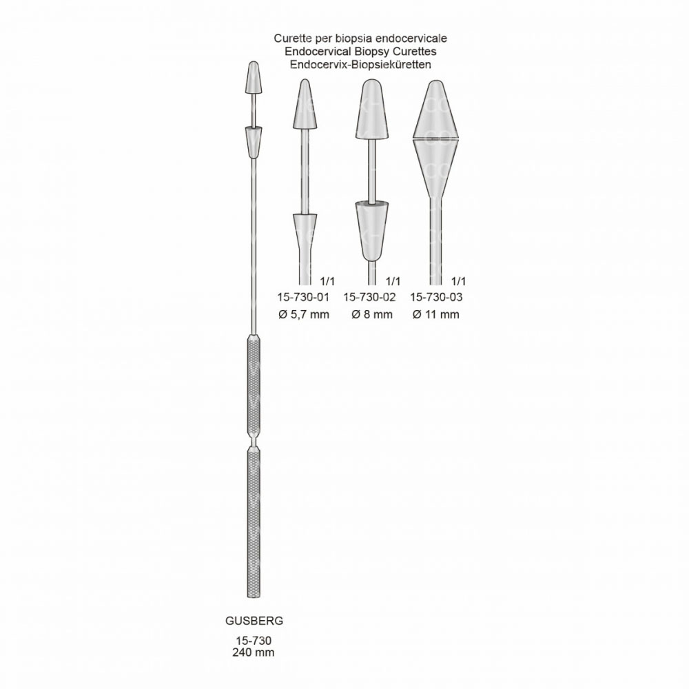 Gusberg Uterine Biopsy Aspirating Curettes