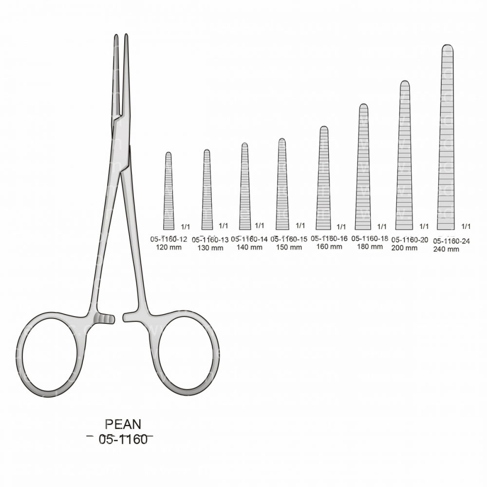 Pean Hemostatic Forceps