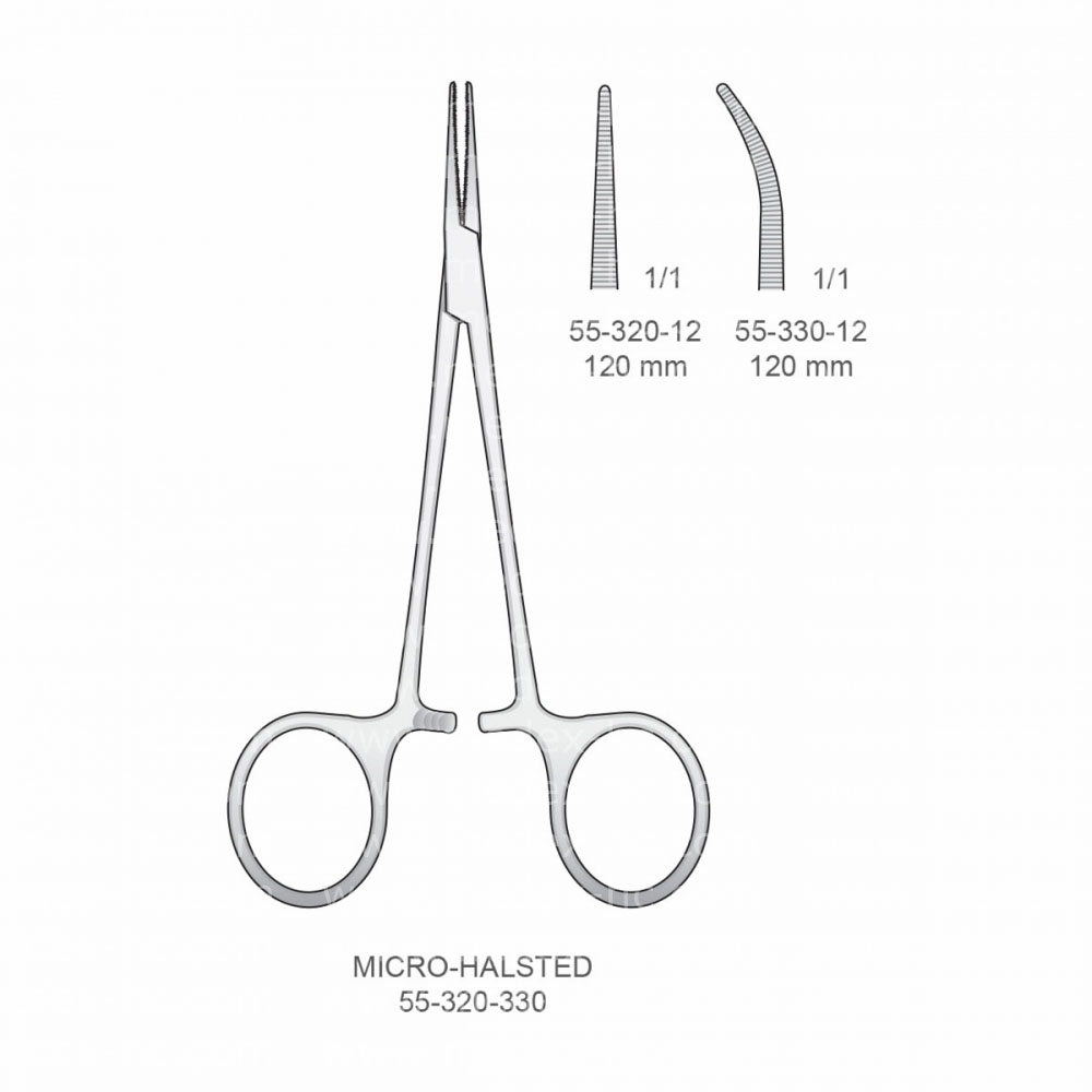 Micro-Halsted Hemostatic Forceps