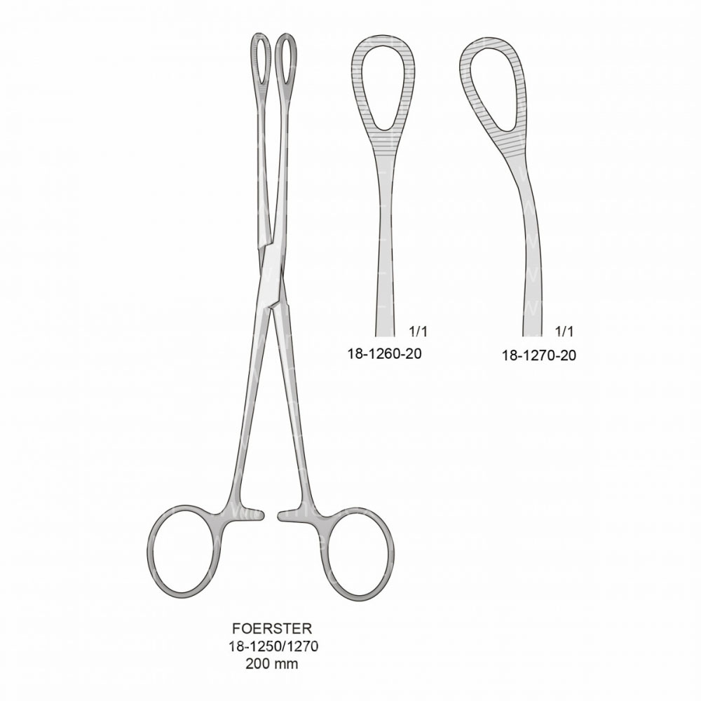 Foerster Sponge and Dressing Forceps