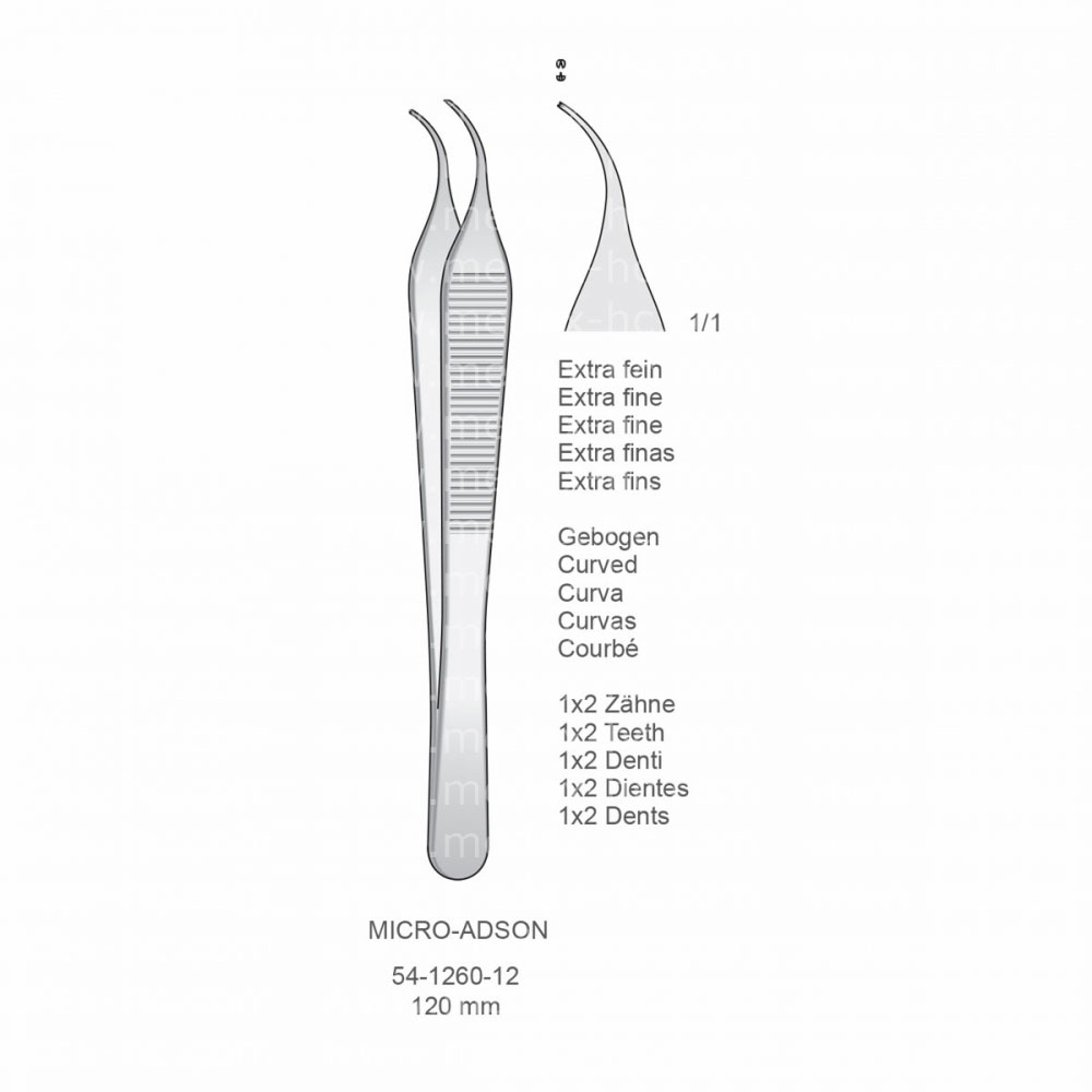 Micro-Adson Tissue Forceps