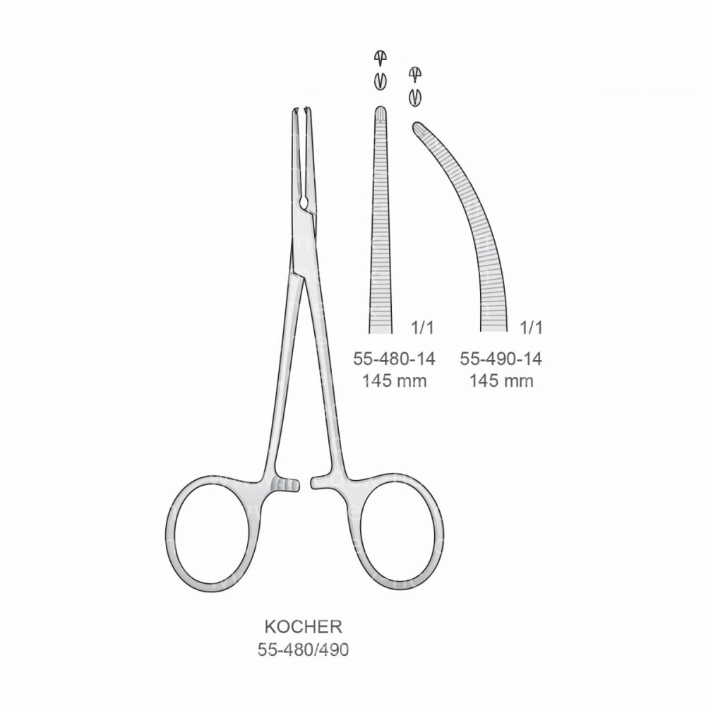 Kocher Hemostatic Forceps