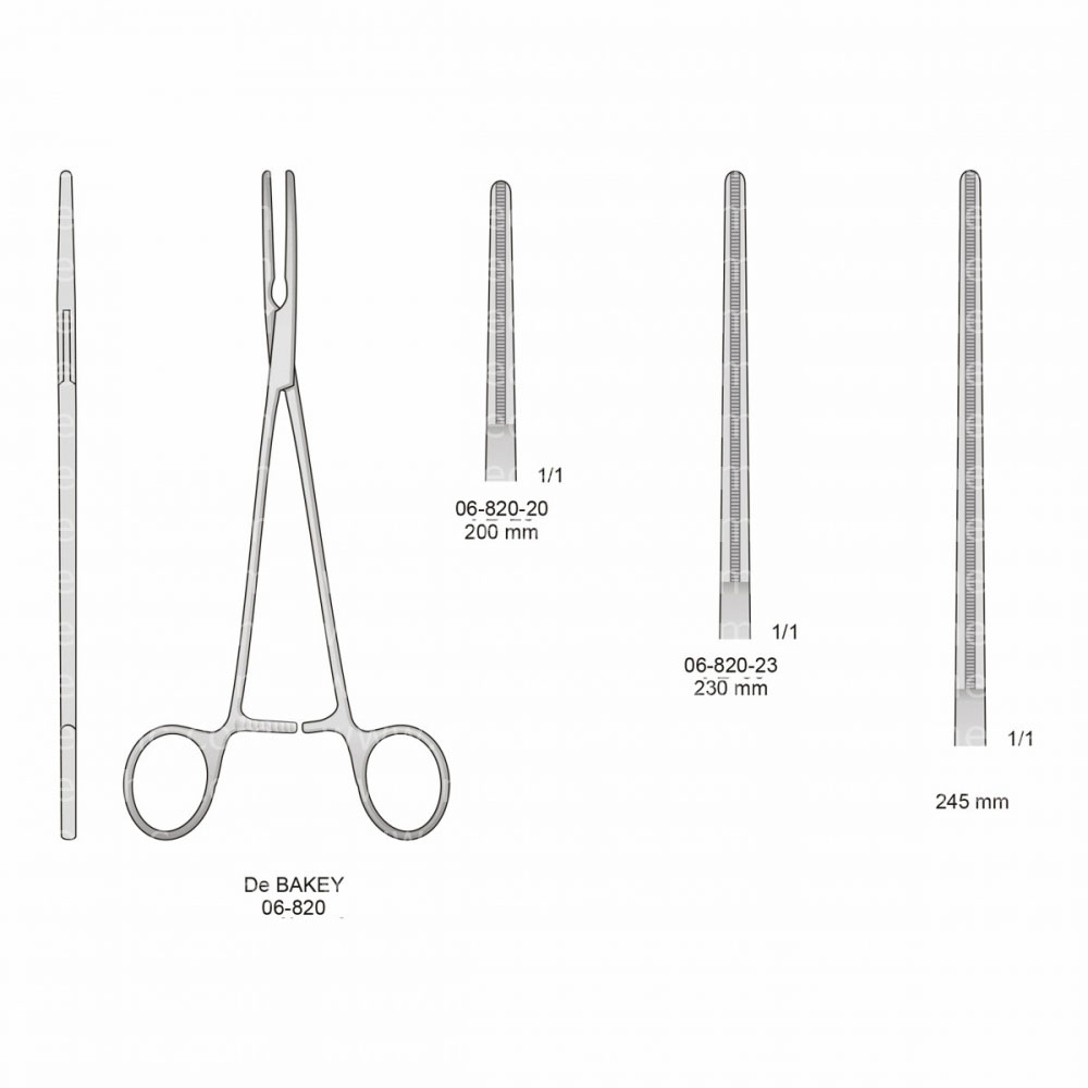 De Bakey Atraumatic Vessel Clamps