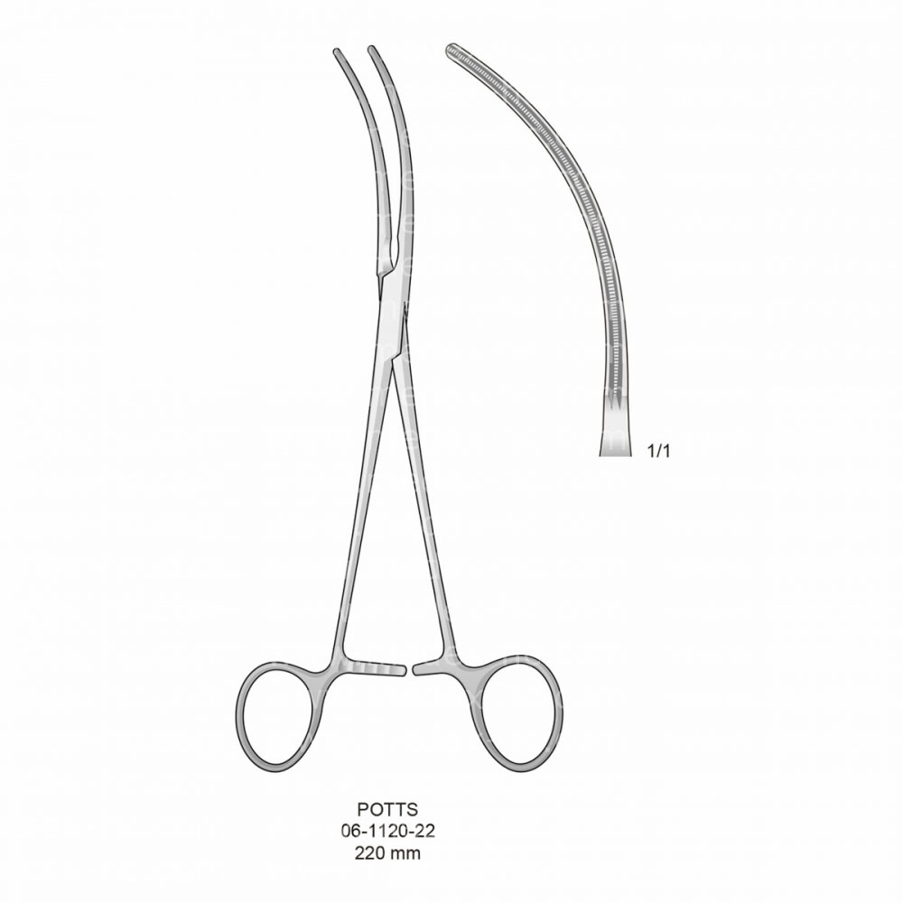 Potts Atraumatic Vessel Clamps