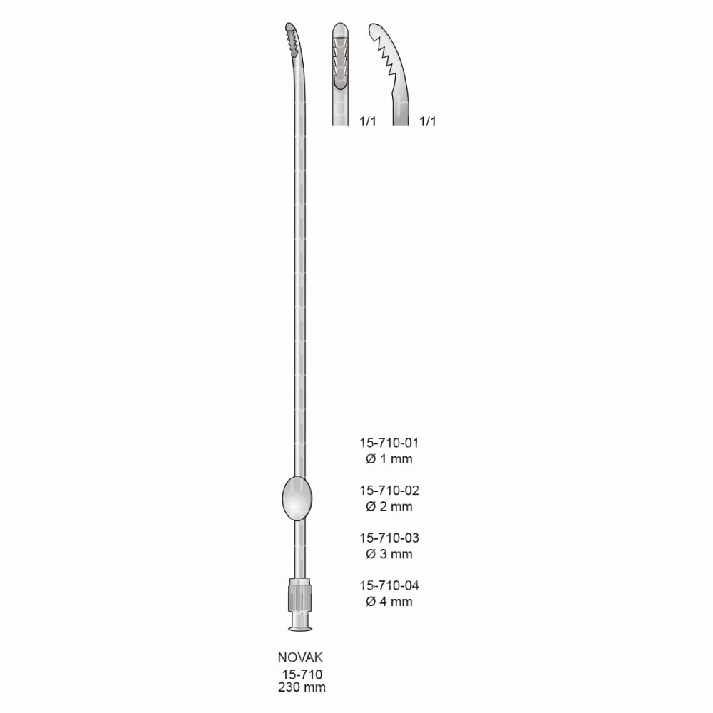 Novak Uterine Biopsy Aspirating Curettes