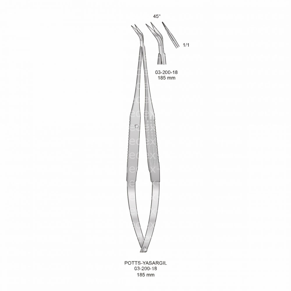 Potts-Yasargil Micro Scissors