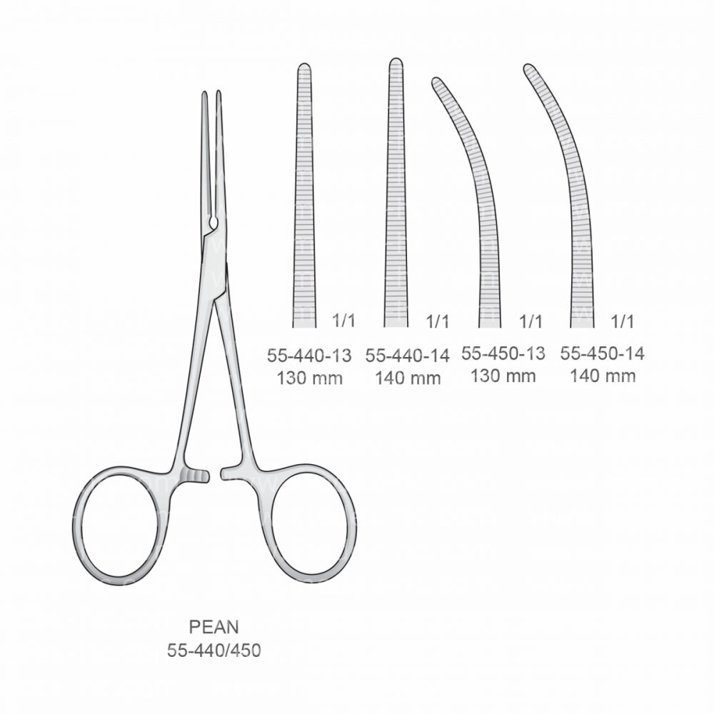 Pean Hemostatic Forceps