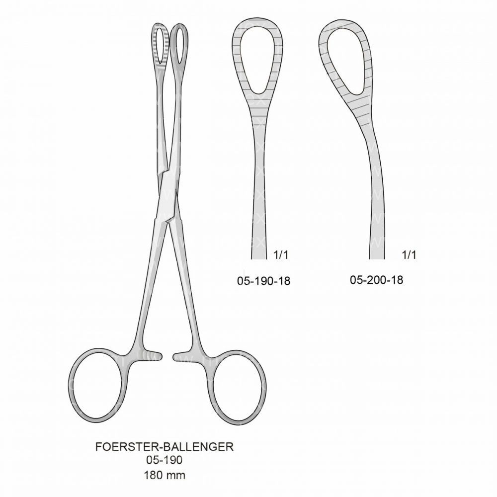 Foerster-Ballenger Sponge & Dressing Forceps