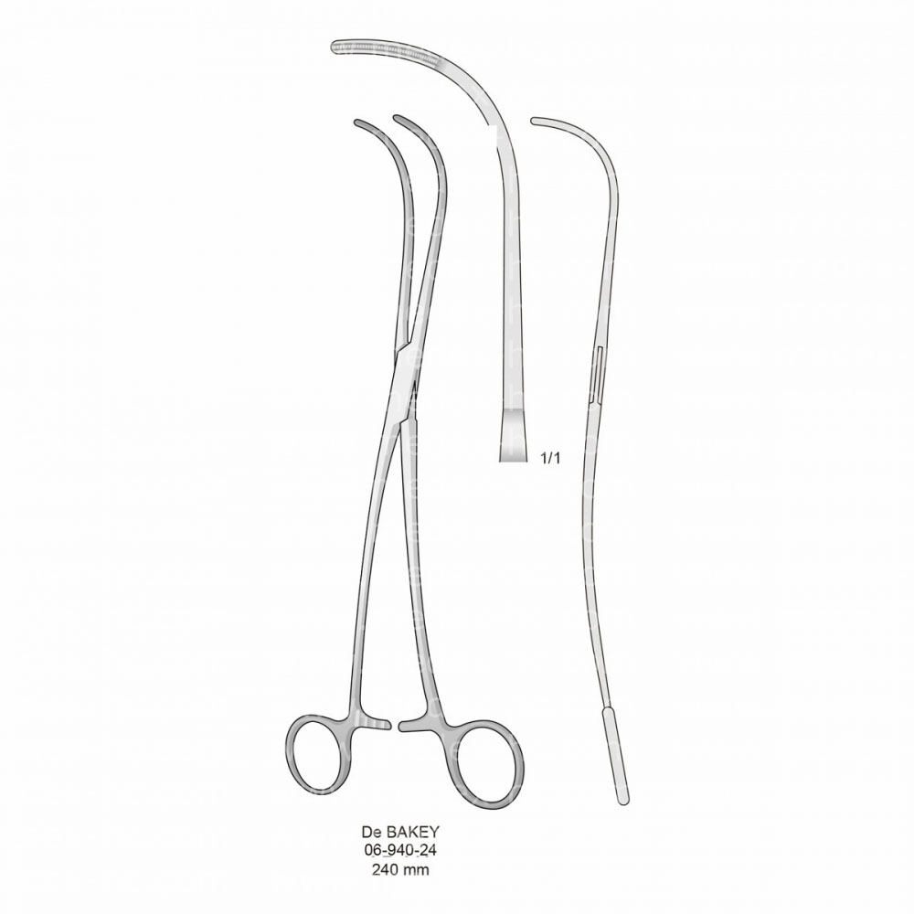 De Bakey Atraumatic Vessel Clamps